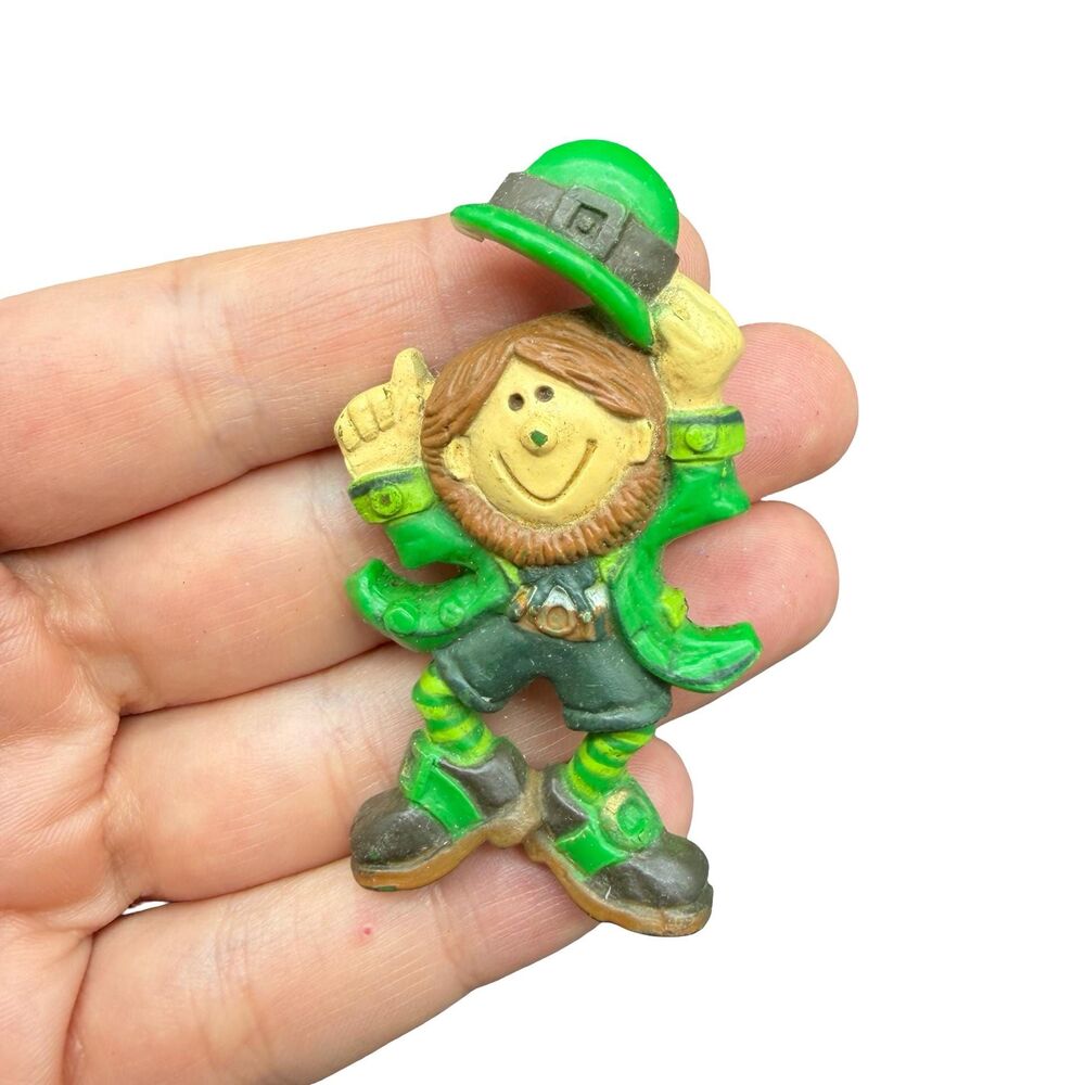 Vintage Jewelry Brooch Adorable St Patrick’s Day Irish Leprechaun Hallmark Pin